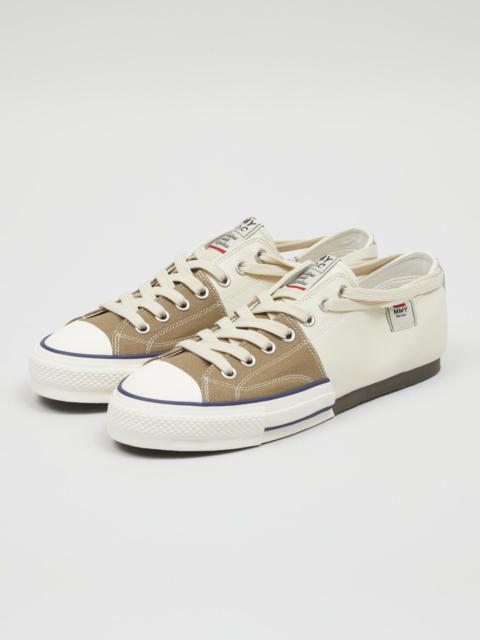 Nigel Cabourn NC X Mihara Yasuhiro New Bowling Shoe in Khaki/White