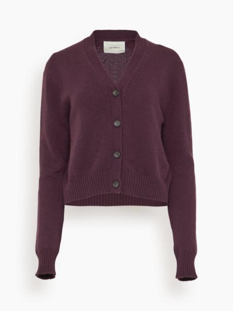 LISA YANG Marion Cardigan in Mahogany