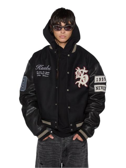 Ksubi PLAYOFF VARSITY JACKET BLACK
