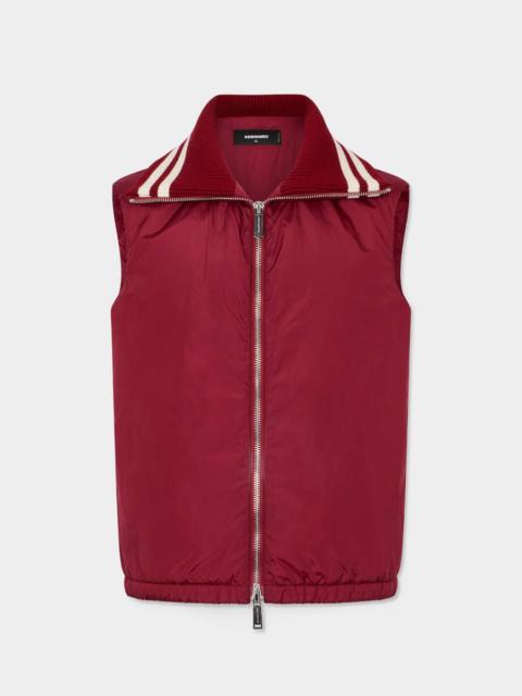 DSQUARED2 HYBRID STUDDED CROPPED VEST