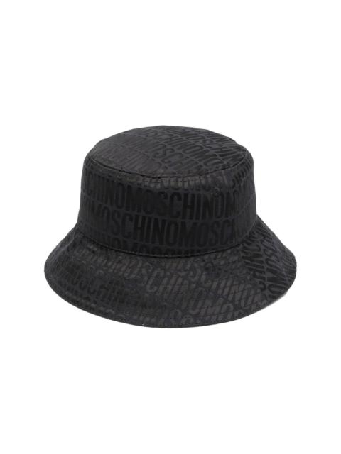 Moschino logo-print bucket hat