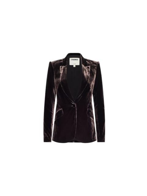 L'AGENCE Chamberlain Velvet Blazer