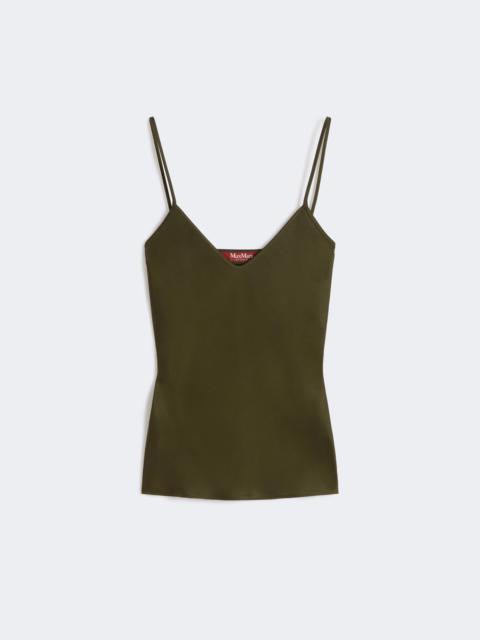 Max Mara ONDE Envers satin camisole top - MOSS GREEN