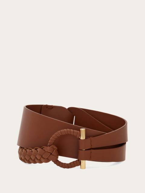 FERRAGAMO Covered Gancini fixed belt