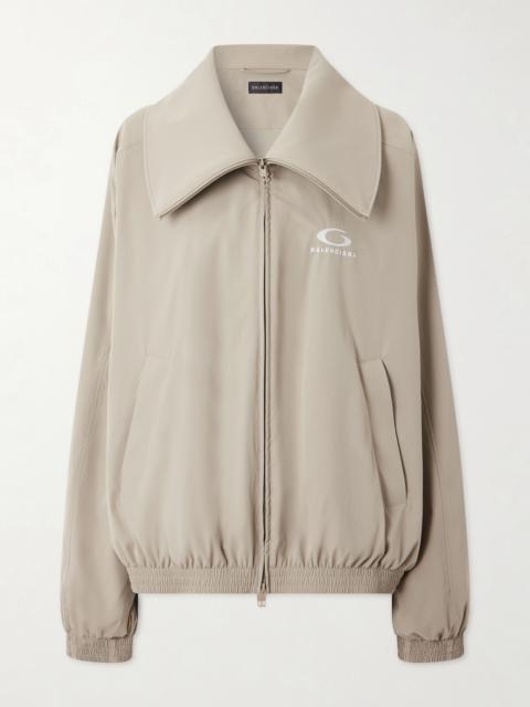 BALENCIAGA Oversized Embroidered Shell Track Jacket