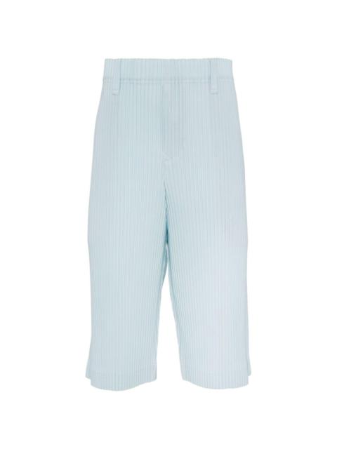 ISSEY MIYAKE plissé satin shorts