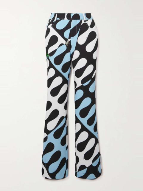 PUCCI Printed crepe flared pants