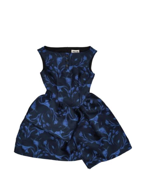 SHUSHU/TONG asymmetric panel short dress