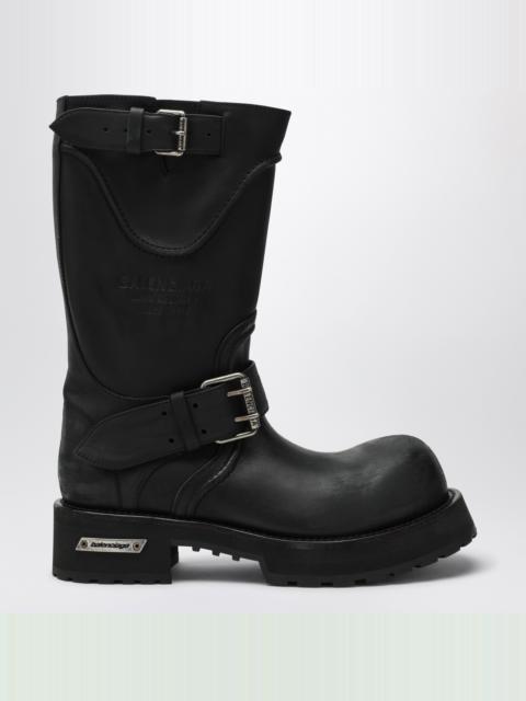 BALENCIAGA Venom boots in black calf leather