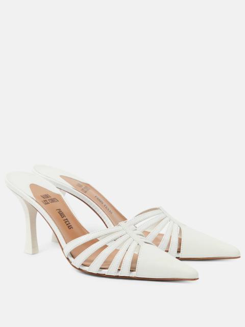 PARIS TEXAS Nadia 85 cutout leather mules