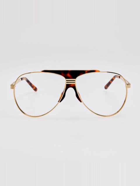 LINDA FARROW Amelia Optical in Gold