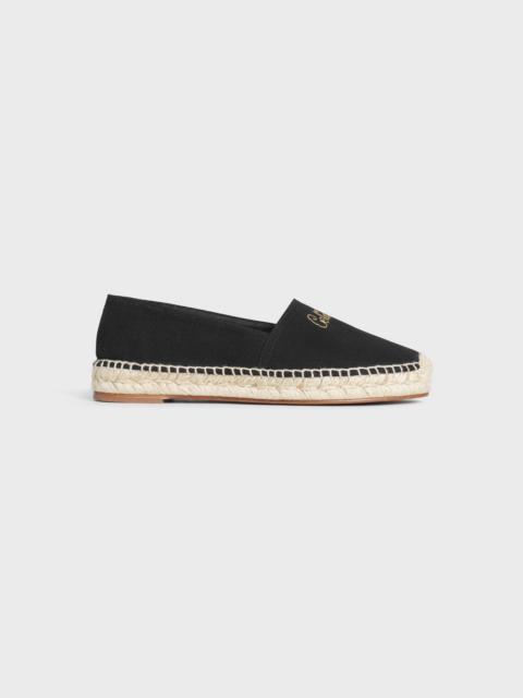 CELINE TAILLAT FLAT ESPADRILLE  IN  CANVAS