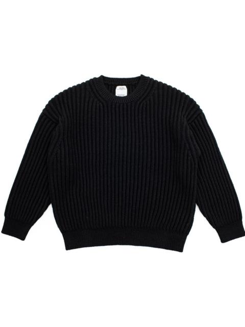 visvim AMPLUS CREW L/S (W/L) BLACK