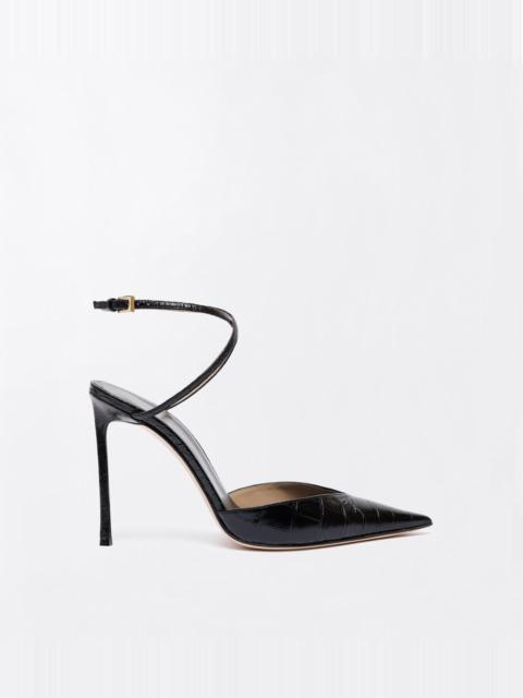 TOM FORD STAMPED CROCODILE LEATHER SELEN PUMP