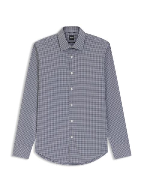 CHECKED REGULAR-FIT SHIRT IN PERFORMANCE-STRETCH FABRIC