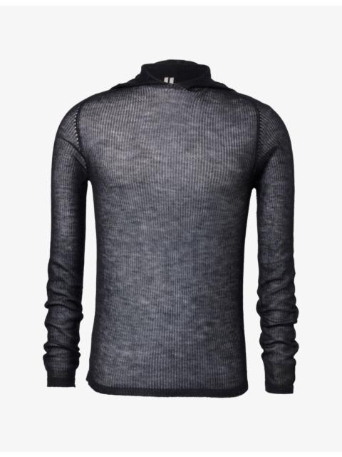Rick Owens Maglia Hooded Cashmere Jumper