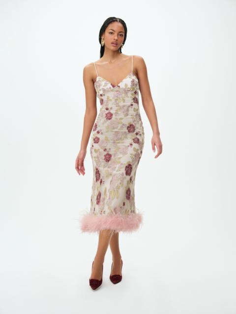 For Love & Lemons Josephine Floral Midi Dress