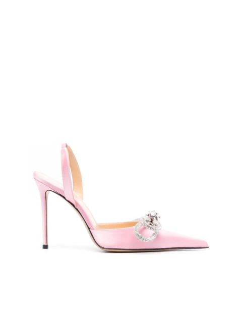 bow-detail 105mm slingback pumps