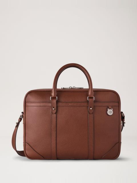 Mulberry Heritage Briefcase Oak Two-Tone Small Classic Grain