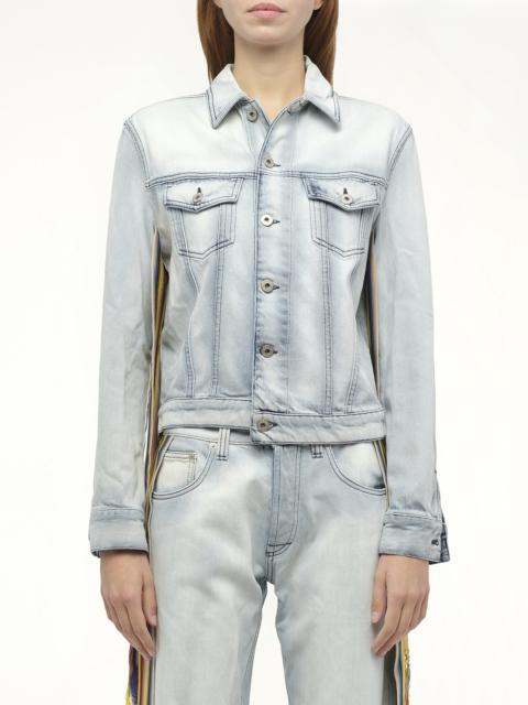 Loewe Stripe Band Denim Jacket in L Blue