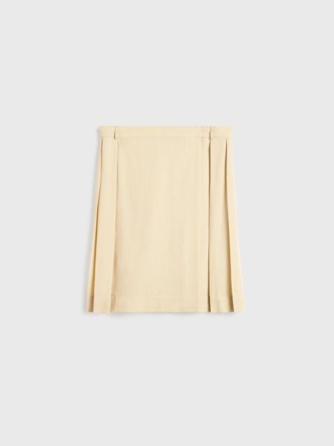 TOTEME Pleated wrap skirt champagne