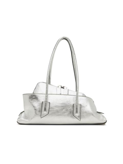 THE ATTICO Silver 'La Passeggiata' Small Top Handle Bag