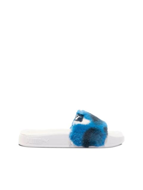 PUMA fluff tie dye sandals