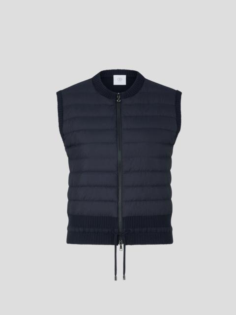 BOGNER Allisa Down knitted waistcoat in Navy blue