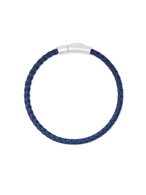 KENDRA SCOTT Evans Sterling Silver Corded Bracelet in Blue Leather