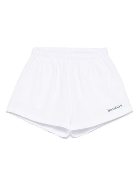 Sporty & Rich logo-print shorts