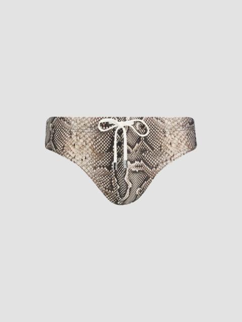 TOM FORD Men's Snake Jersey Swim Brief - Snake Print