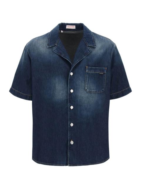 DENIM CHAMBRAY BOWLING SHIRT