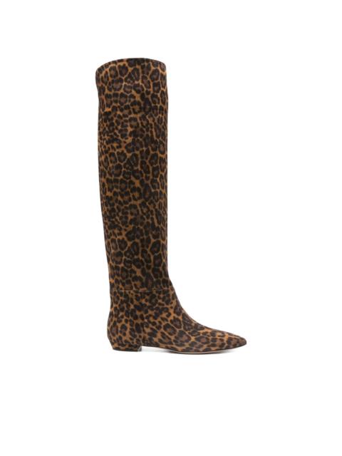 Gianvito Rossi 10mm leopard-print calf-leather boots