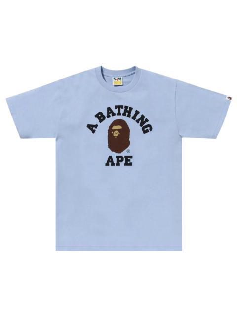 A BATHING APE® BAPE Pigment College Tee 'Sax'