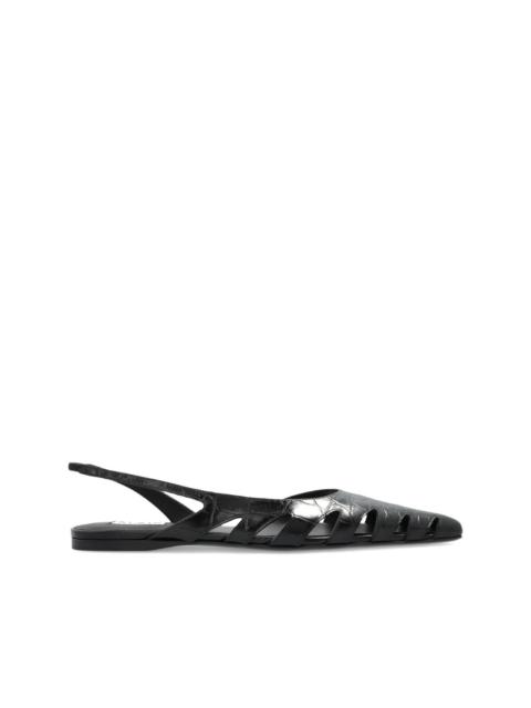 Alaïa cut-out slingback pumps