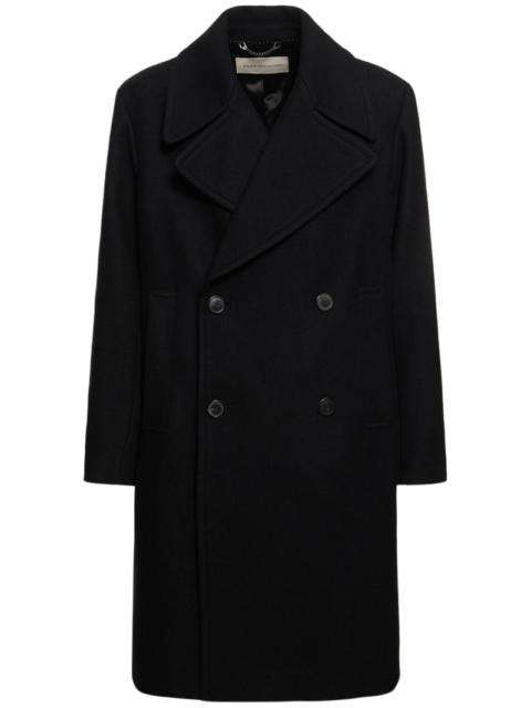 Raven double breasted wool coat