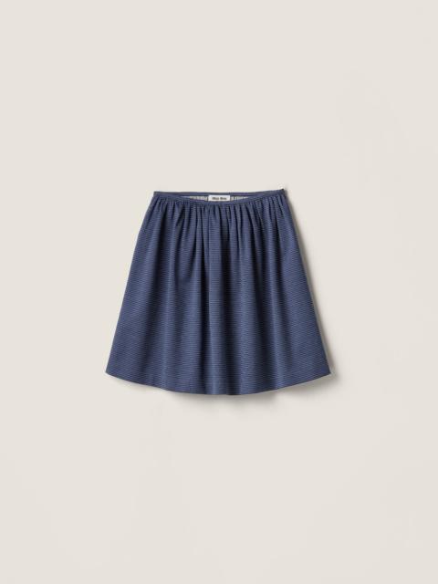 Miu Miu Jacquard jersey skirt