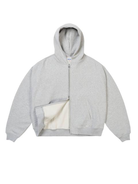 UNISEX ZIP HOOD GREY MARL