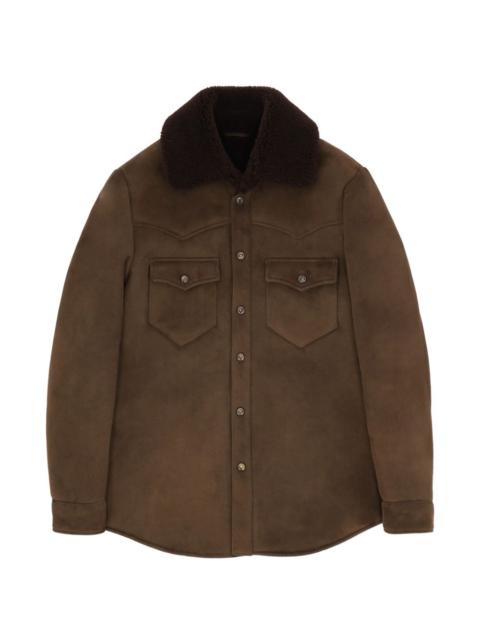 FORTELA Ranch shearling-collar jacket