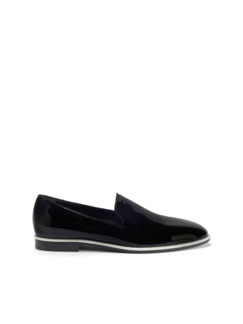 Vilbert patent-finish leather loafers