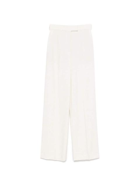 wide-leg textured trousers