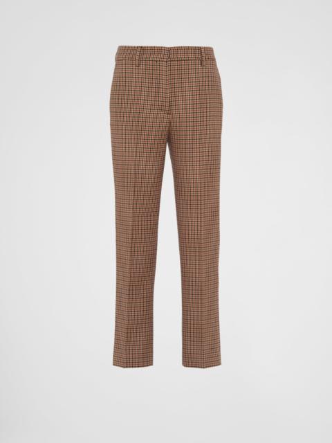 Houndstooth check pants