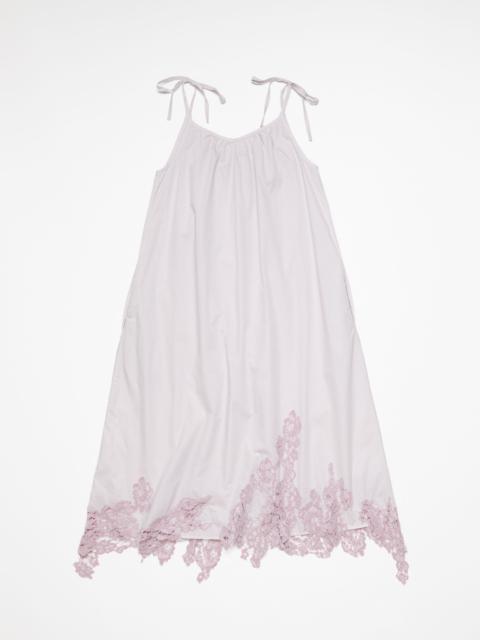 Acne Studios Strap lace dress - Light lilac purple