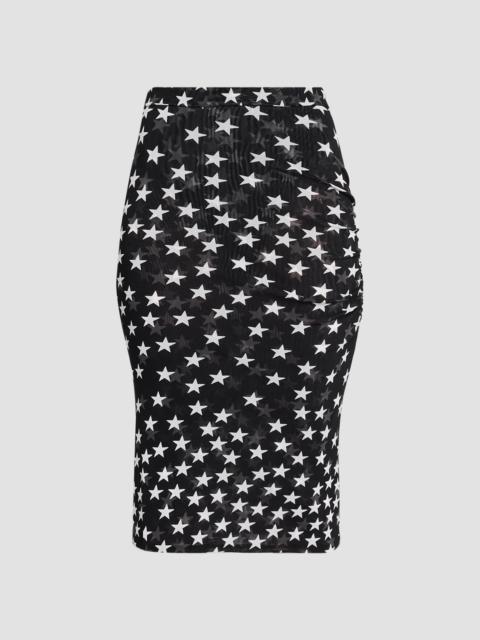 Stella McCartney Women's Star Printed Mesh Skirt - Black White