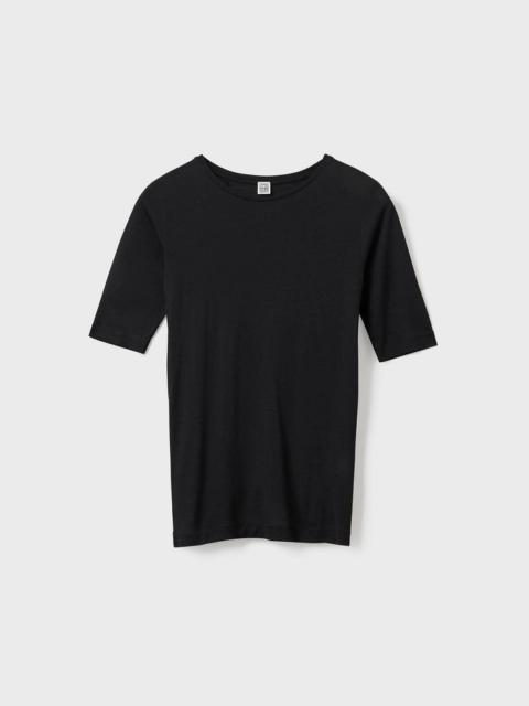 Totême Thin cashmere modal tee black