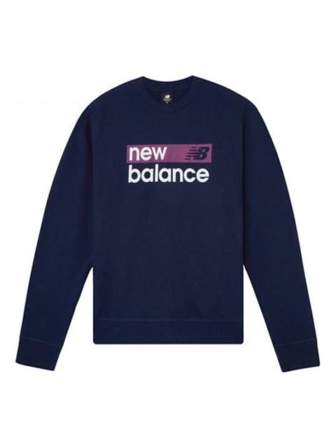 New Balance (WMNS) 새로운 균형 로고 스웨터 '피그먼트' WT03804-PGM
