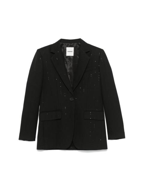 Sandro sequin-embellished blazer