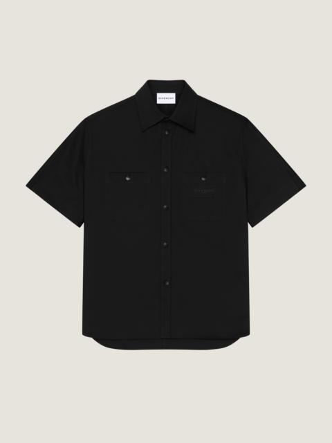 Givenchy COUTURE SEAM SHIRT IN COTTON WITH GIVENCHY PARIS PATCH