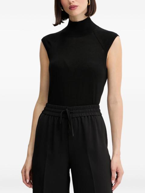BOSS high-neck sleeveless top