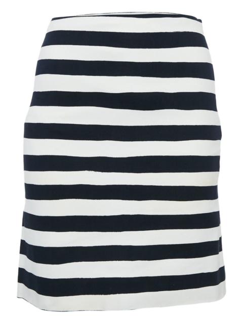 Moschino 2024 striped cotton skirt